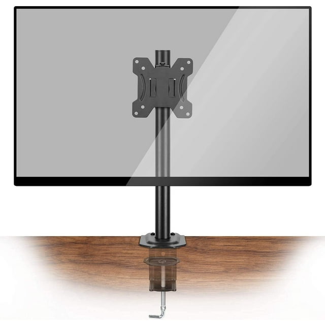 Single Monitor Stand Mount, Height Adjustable Stand Fits 13" to 32" Screen