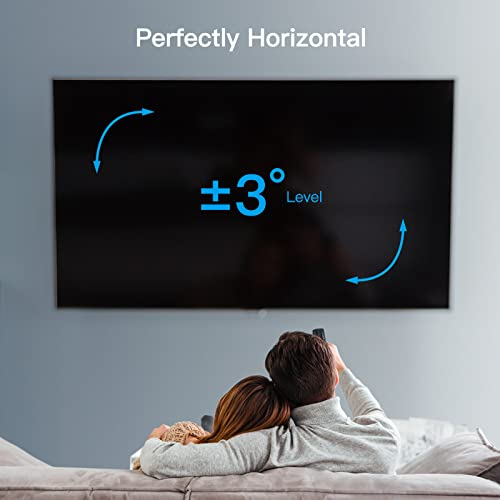 PERLESMITH Full Motion TV Wall Mount for 37-80 inch TVs up to 132 lbs, Smooth Tilt Swivel and Extension, Dual Articulating Arms, Max VESA 600x400, 16" Wood Studs, PSLFK5