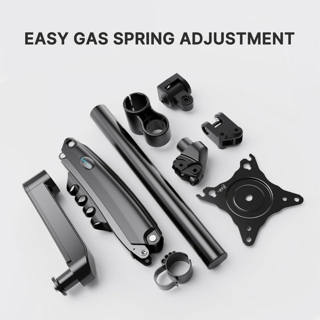 Single Monitor Stand Mount for Most 13-32 inch Screens with Height Adjustable Gas Spring Single Arm, Full Motion Swivel Holds up to 19.8lbs