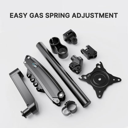 Single Monitor Stand Mount for Most 13-32 inch Screens with Height Adjustable Gas Spring Single Arm, Full Motion Swivel Holds up to 19.8lbs