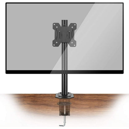 Single Monitor Stand Mount, Height Adjustable Stand Fits 13" to 32" Screen