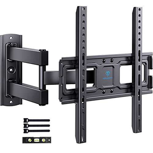 PERLESMITH TV Wall Mount for 26–55 inch TVs up to 70 lbs, Full Motion TV Mount Bracket with Swivel, Tilt, Level Adjustment, Corner TV Mount with Articulating Arm, Max VESA 400x400mm, PSMFK7